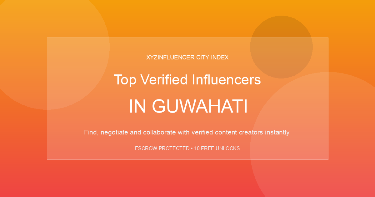 Top Verified Influencers in Guwahati