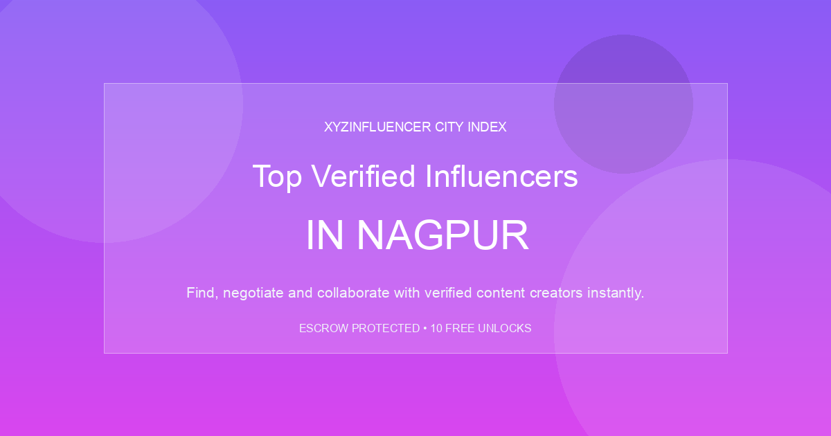 Top Verified Influencers in Nagpur